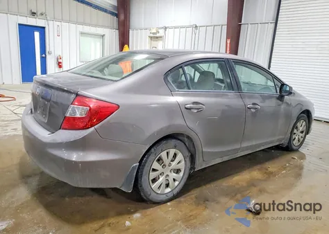 2012 Honda Civic Lx из США, поврежденный, VIN 19XFB2F50CE015337